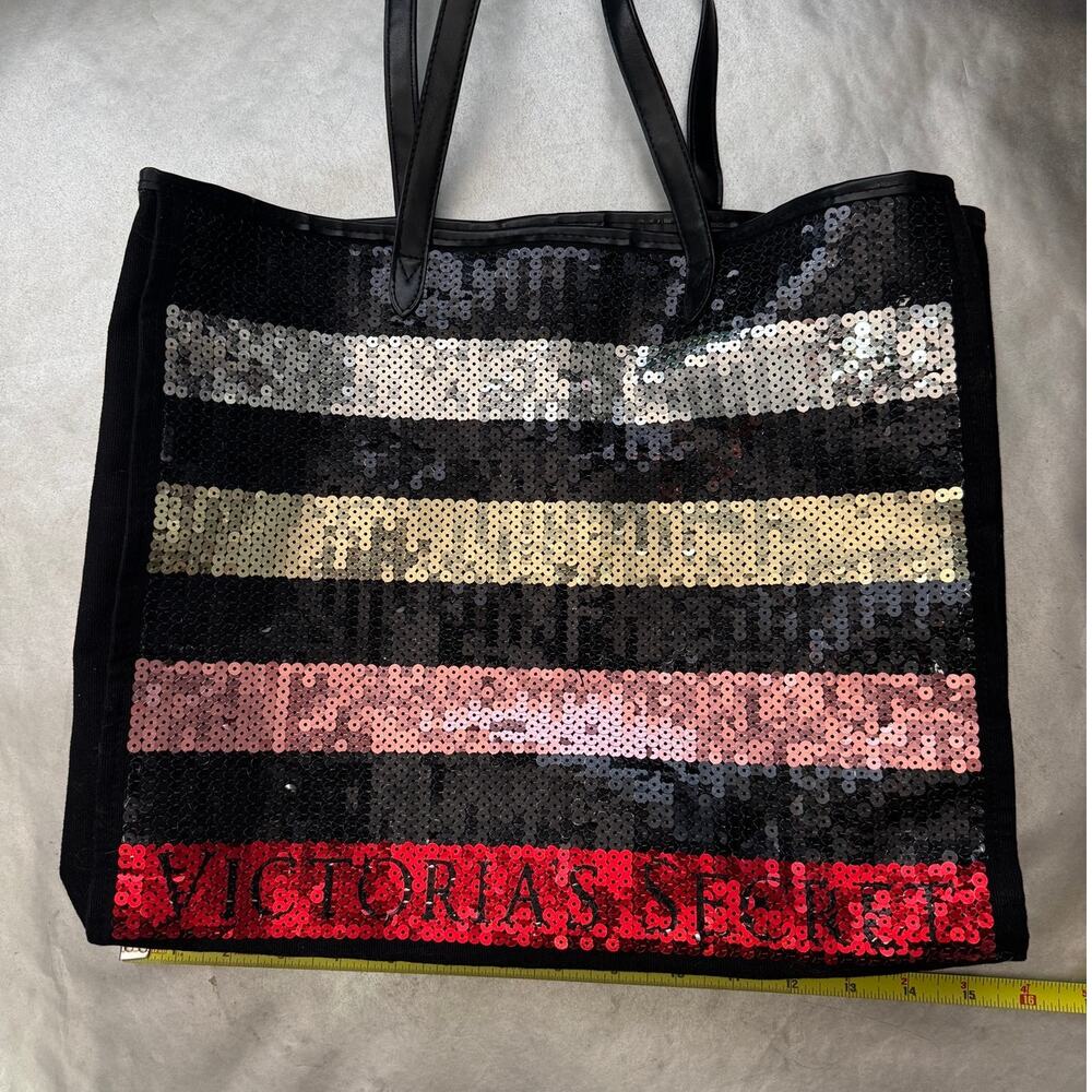Victoria’s Secret Sequin Stripe Tote Bag ❤️ Black Friday 2015 Limited Edition